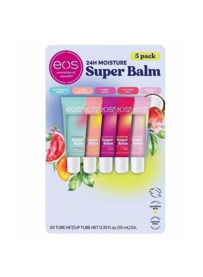 Super Lip Balm 24 Hour Lep Moisture Care 5 Pack